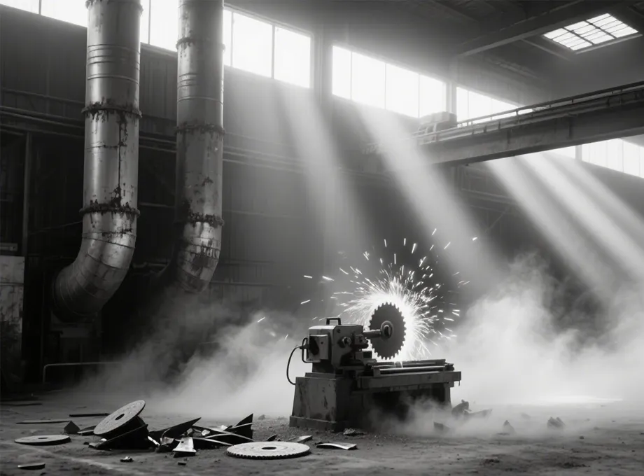 Bụi không khí rộng tại nhà máy